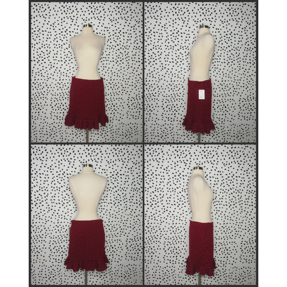 Free People Red Set the Mood Boho Matching Skirt Set - Picture 10 of 14